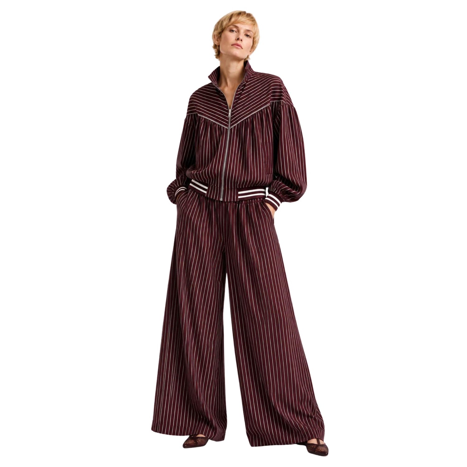 STRIPED SET تعيين (BOMBER & PANTS) “VERONA”