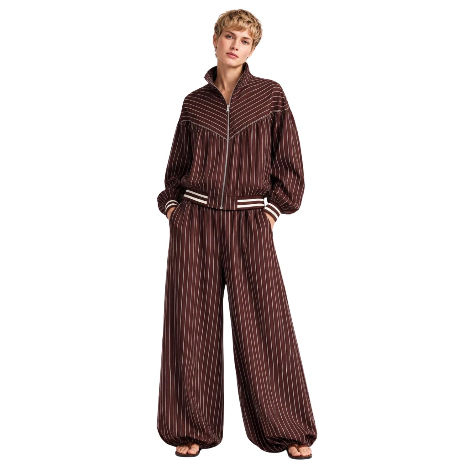 STRIPED SET تعيين (BOMBER & PANTS) “VERONA”