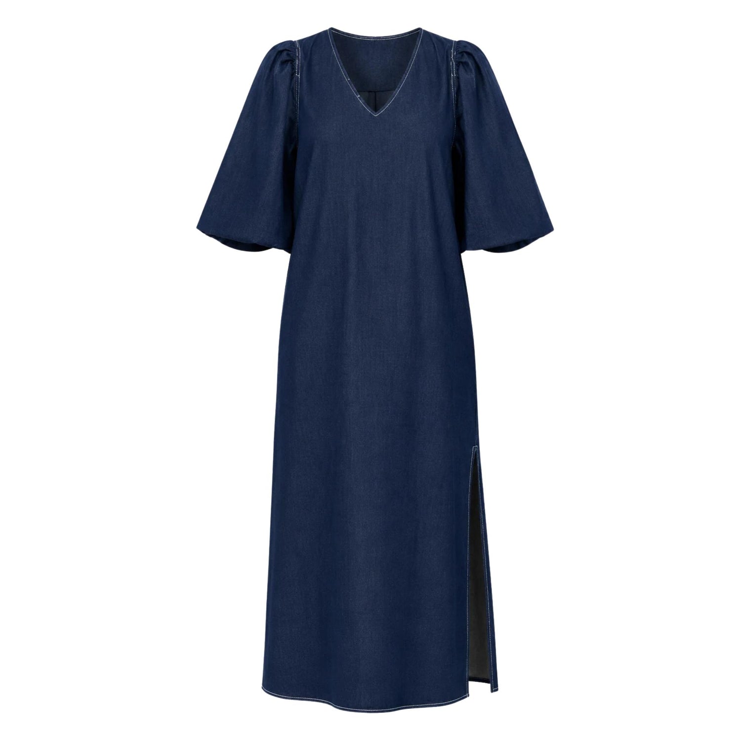 SUMMER  DENIM  DRESS (فستان) “THE INDIGO HOUR”