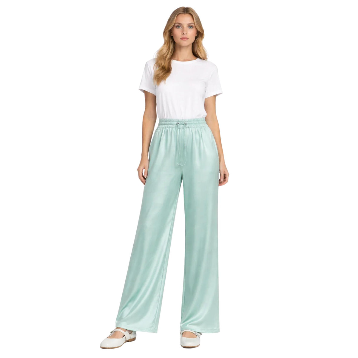 TAPERED GATHERED-WAIST TROUSERS “DAHLIA”