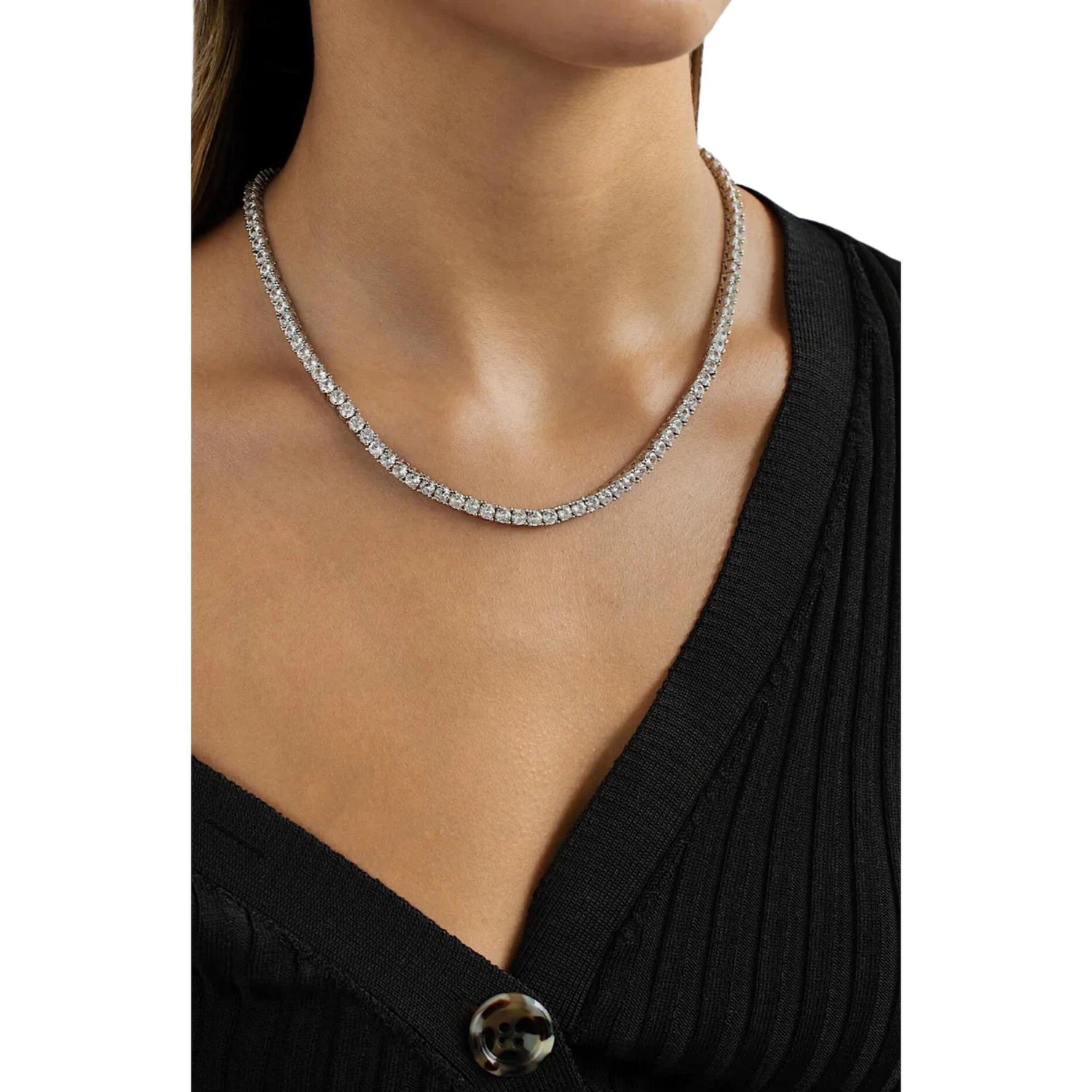 TENNIS NECKLACE (4mm) (العقد)