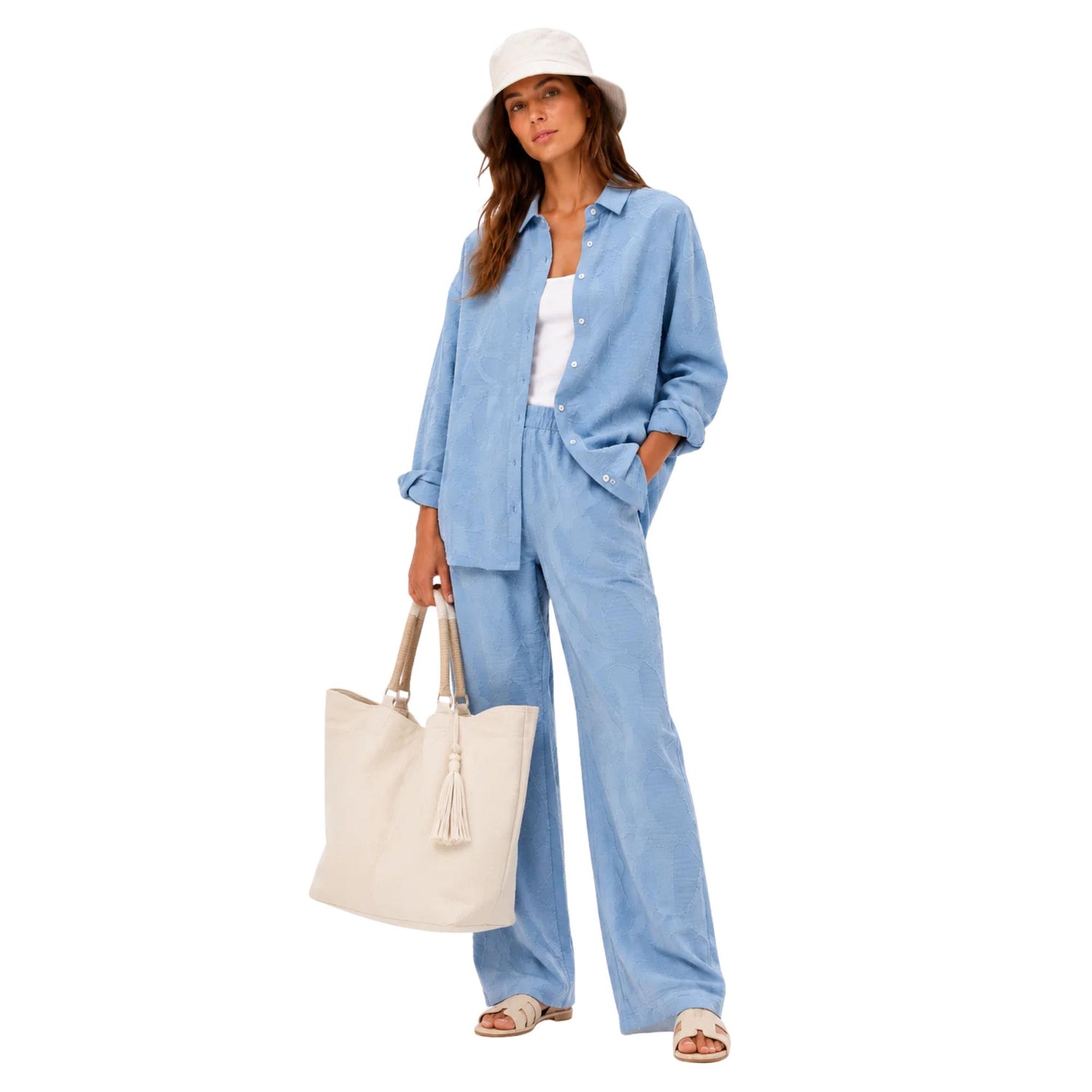 TEXTURED FLOW TWO-PIECE SET  زوج “CLOUD”
