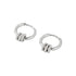 THREE CIRCLE ZIRCON HOOP EARRINGS (الأقراط)