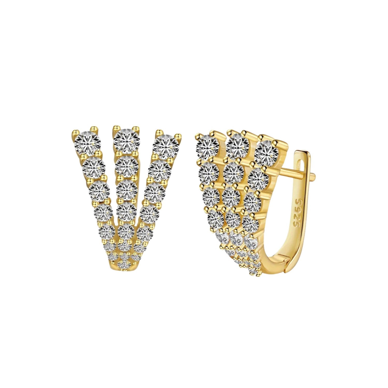 THREE CLAWS HOOP EARRINGS (الأقراط)