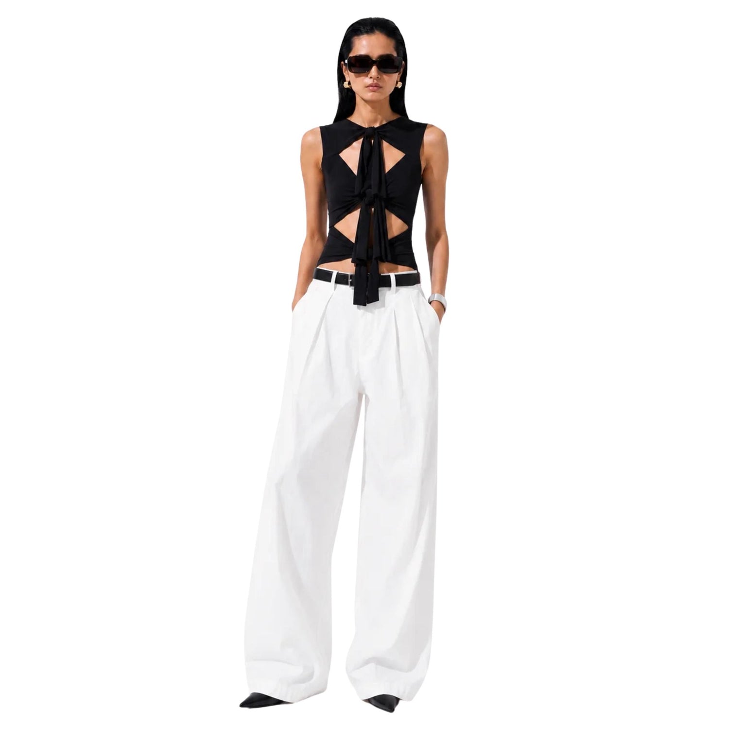 TIE-FRONT TOP (قميص) “NOVA”