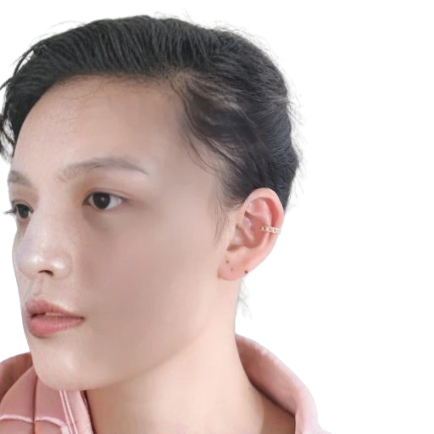 TWISTED ENAMEL EAR CUFF (الأقراط)