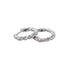 TWISTED CUBIC ZIRCON HOOP HUGGIE EARRINGS (الأقراط)