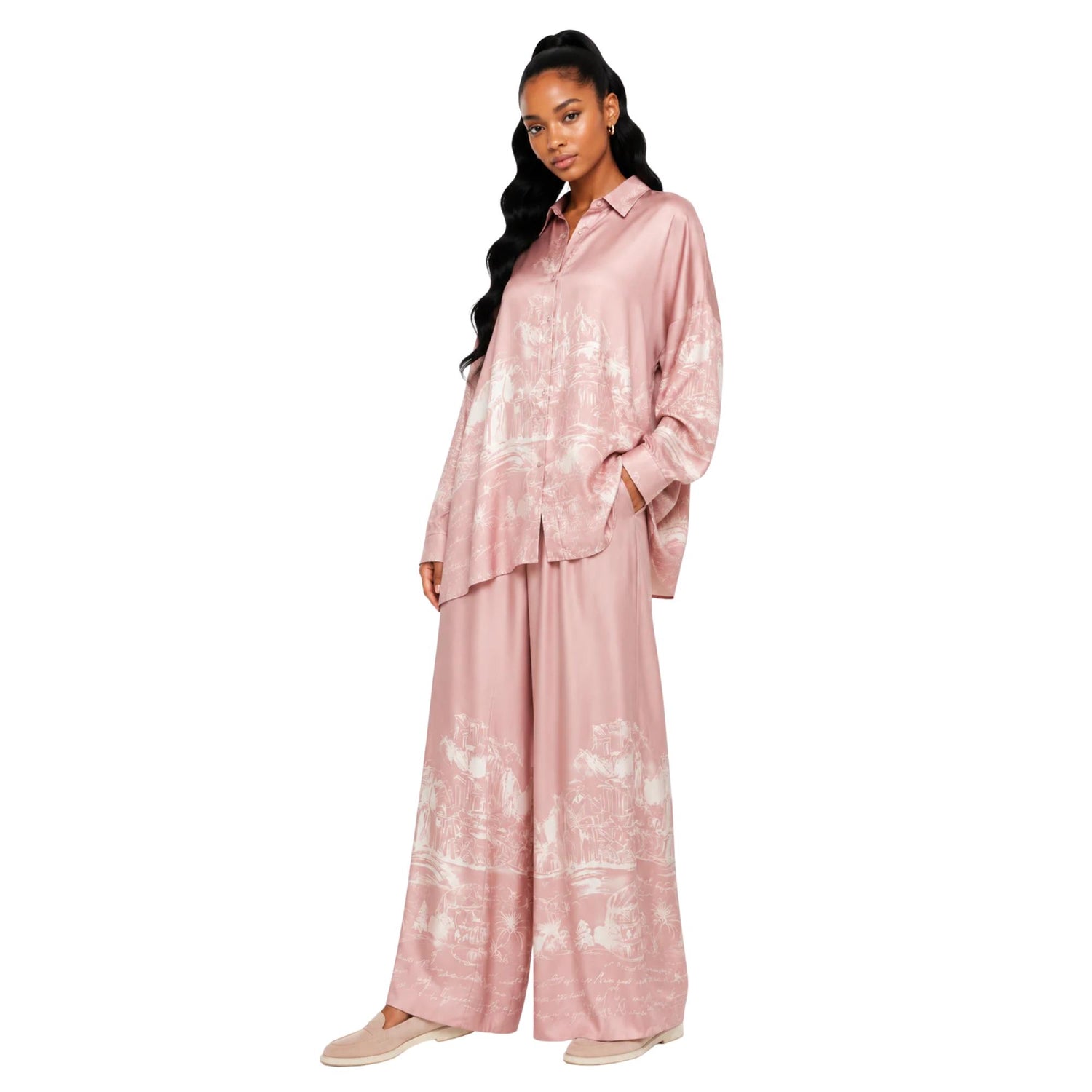 TWO-PIECE CO-ORD LOUNGE SET زوج “THE SKETCH”