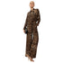 TWO-PIECE FLOW SATIN SET تعيين (SHIRT & PANTS) “SAFARI”