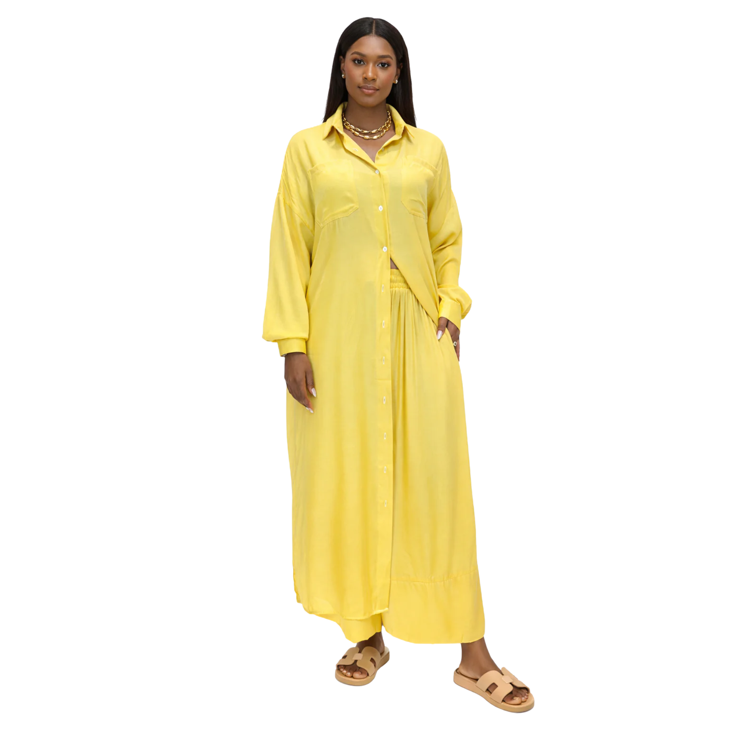 TWO-PIECE SHIRT SET زوج "OASIS HARMONY"