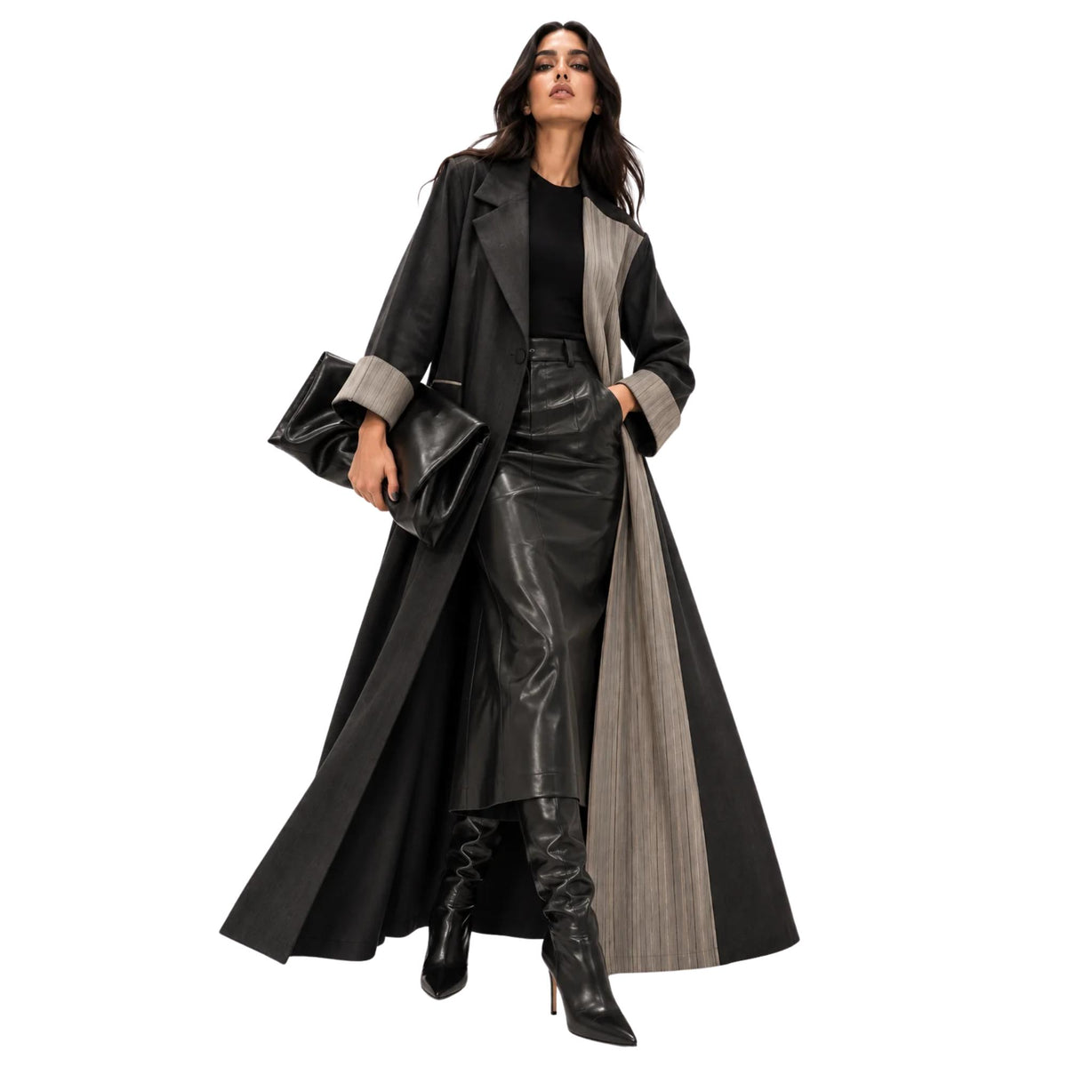 TWO-TONE ADJUSTABLE COAT-ABAYA (عباية) “MULLA”