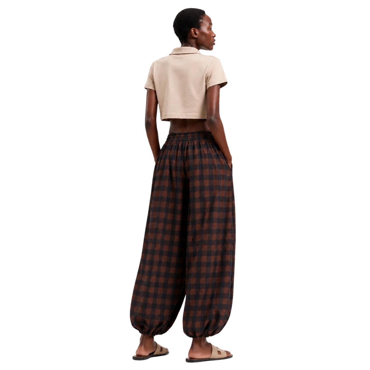 TWO TONE CHECKED CARGO TROUSERS بنطلون“TORINO”
