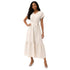V-NECK BELTED DRESS “LEE-JOHN"