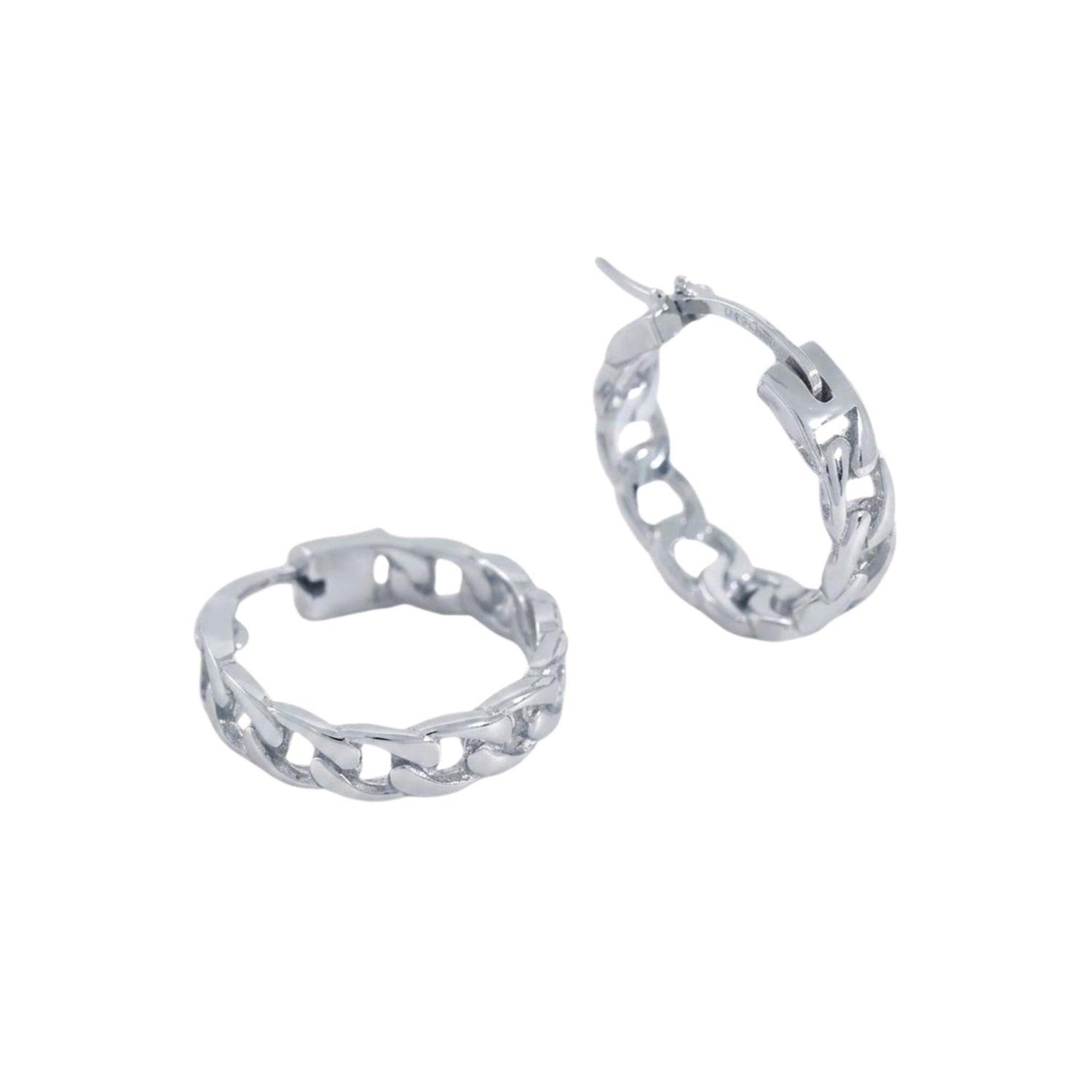 VINTAGE CHAIN BUCKLE EARRINGS (الأقراط)