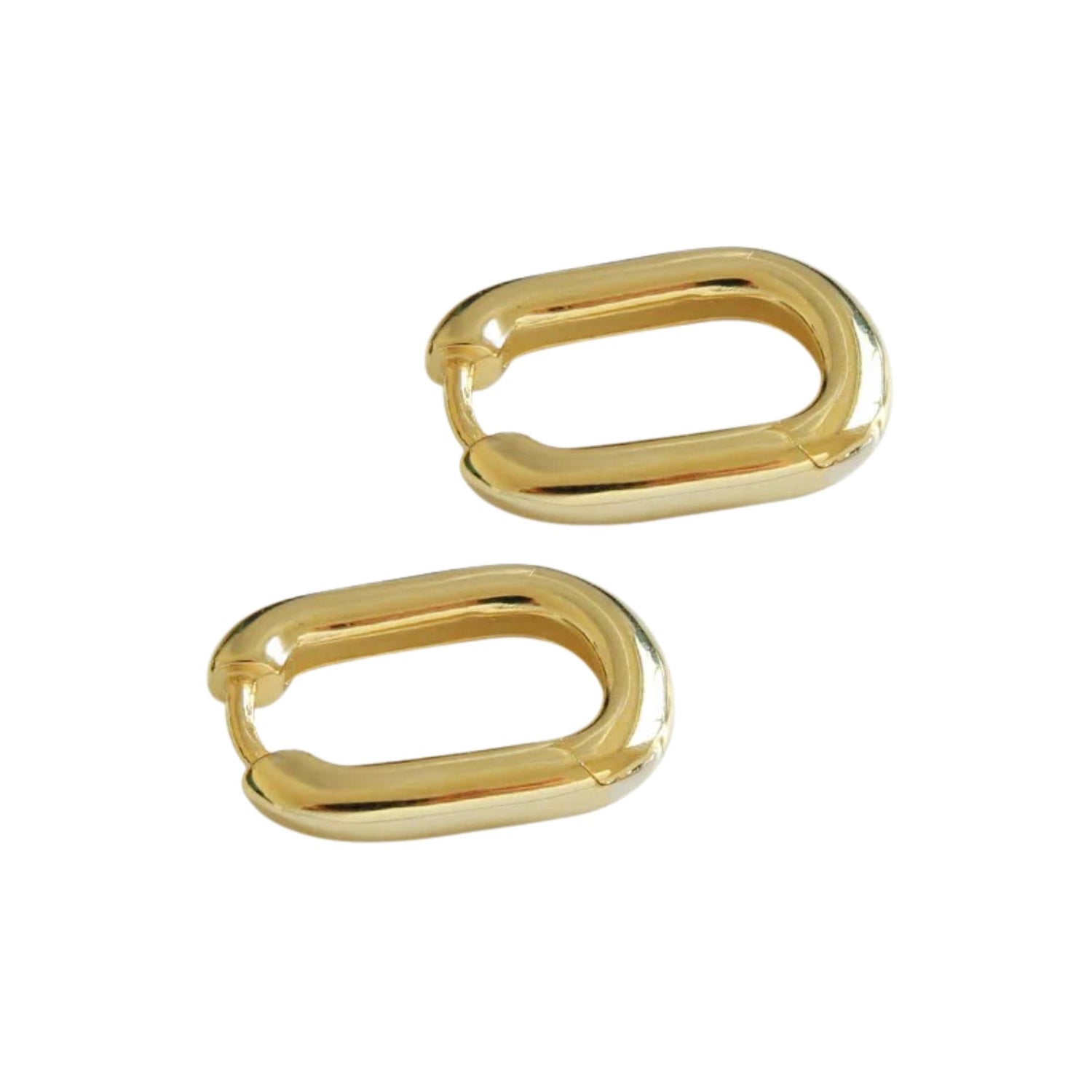 VINTAGE OVAL RING CIRCLE EARRINGS (الأقراط)