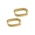 VINTAGE OVAL RING CIRCLE EARRINGS (الأقراط)
