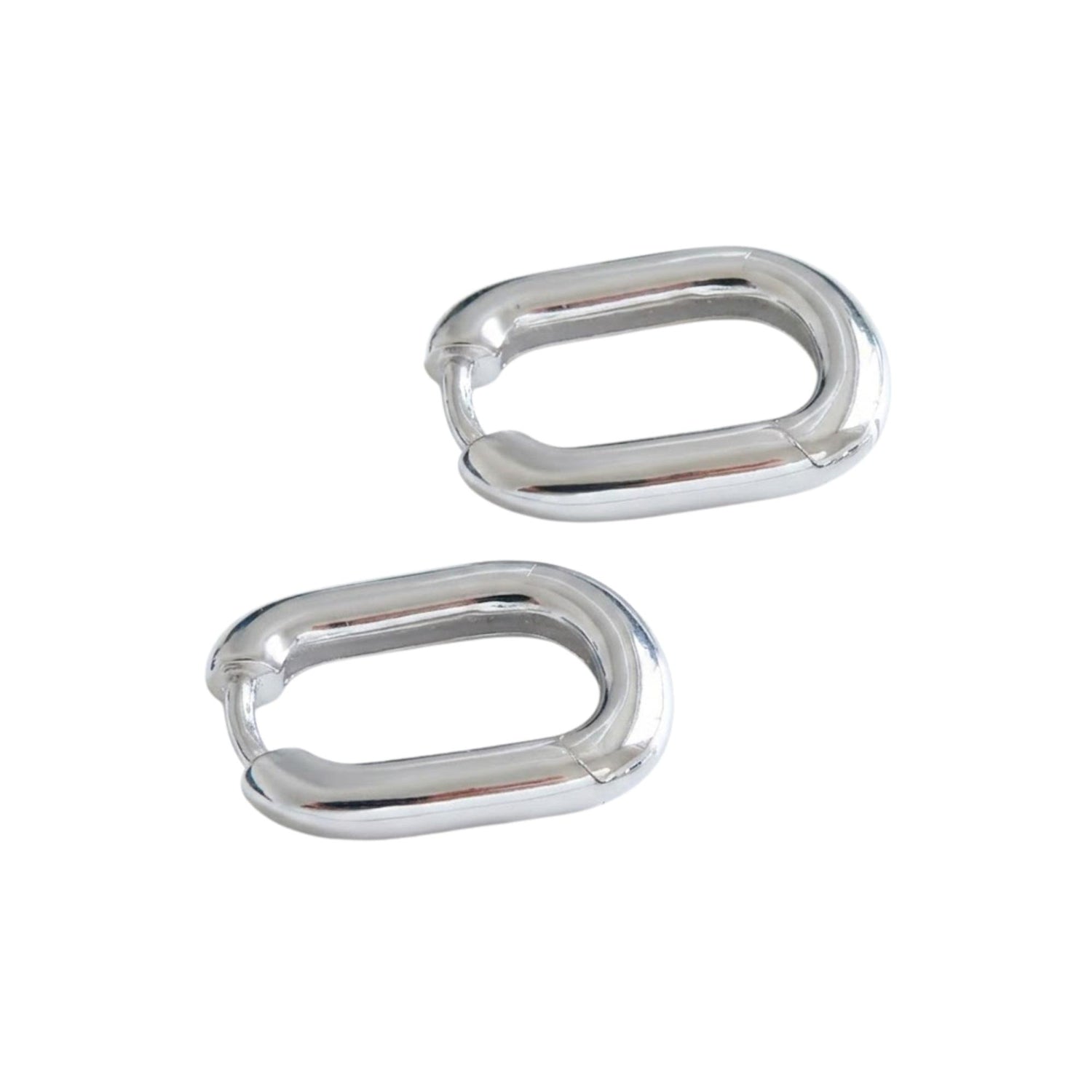 VINTAGE OVAL RING CIRCLE EARRINGS (الأقراط)