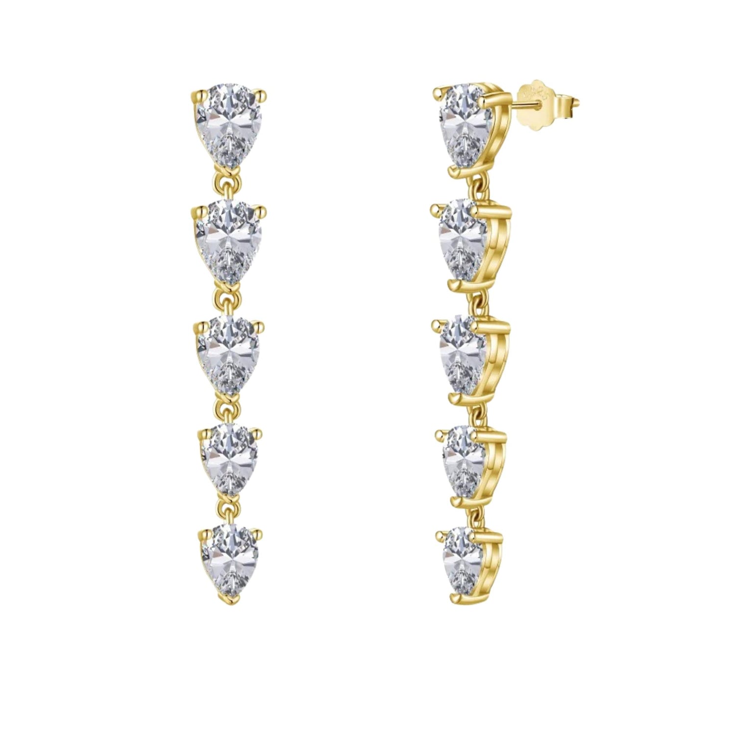 WATER DROP TASSEL EARRINGS (الأقراط)