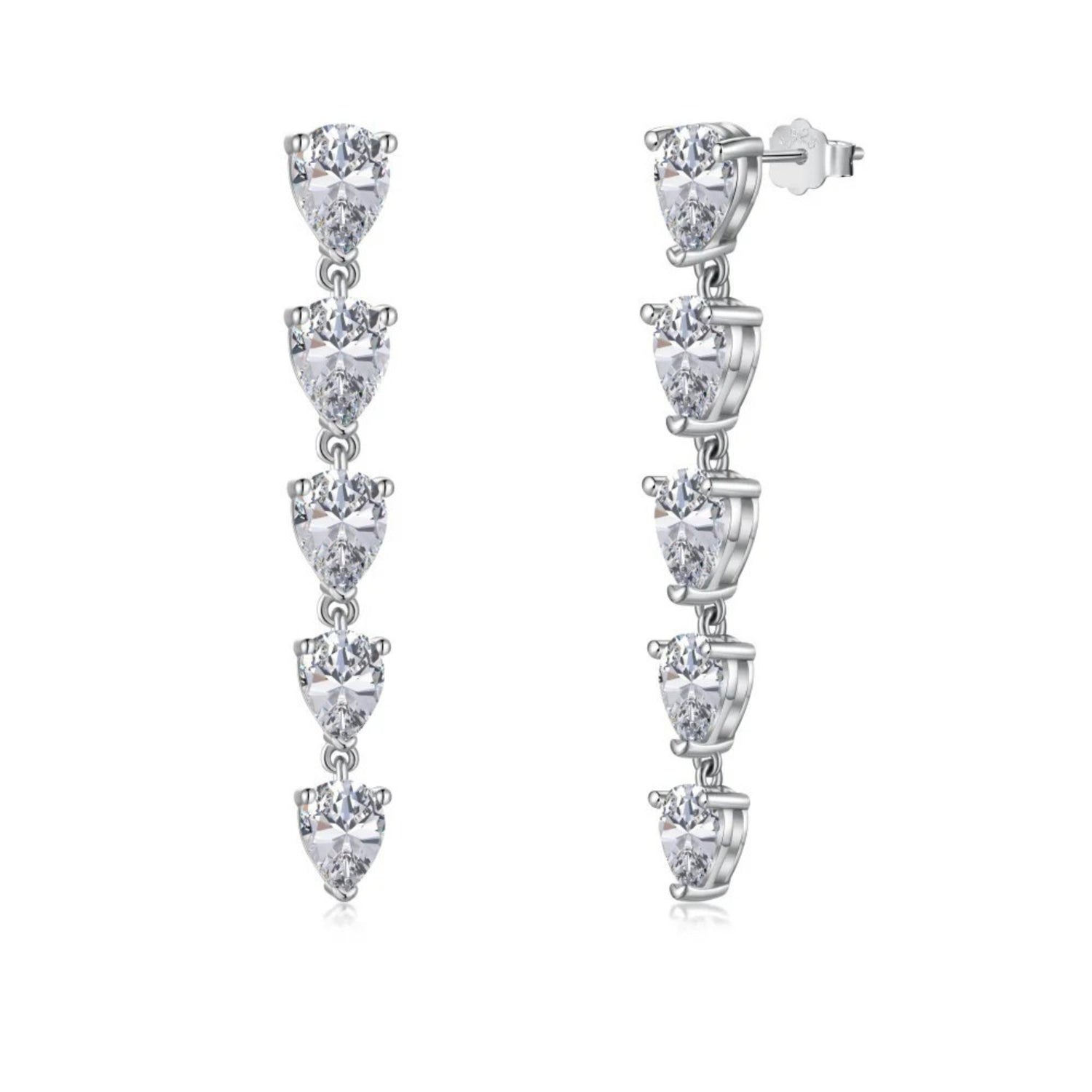 WATER DROP TASSEL EARRINGS (الأقراط)