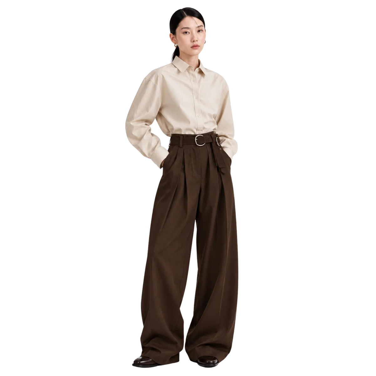 WIDE-WRAP SUEDE RING BELT "KARINA"