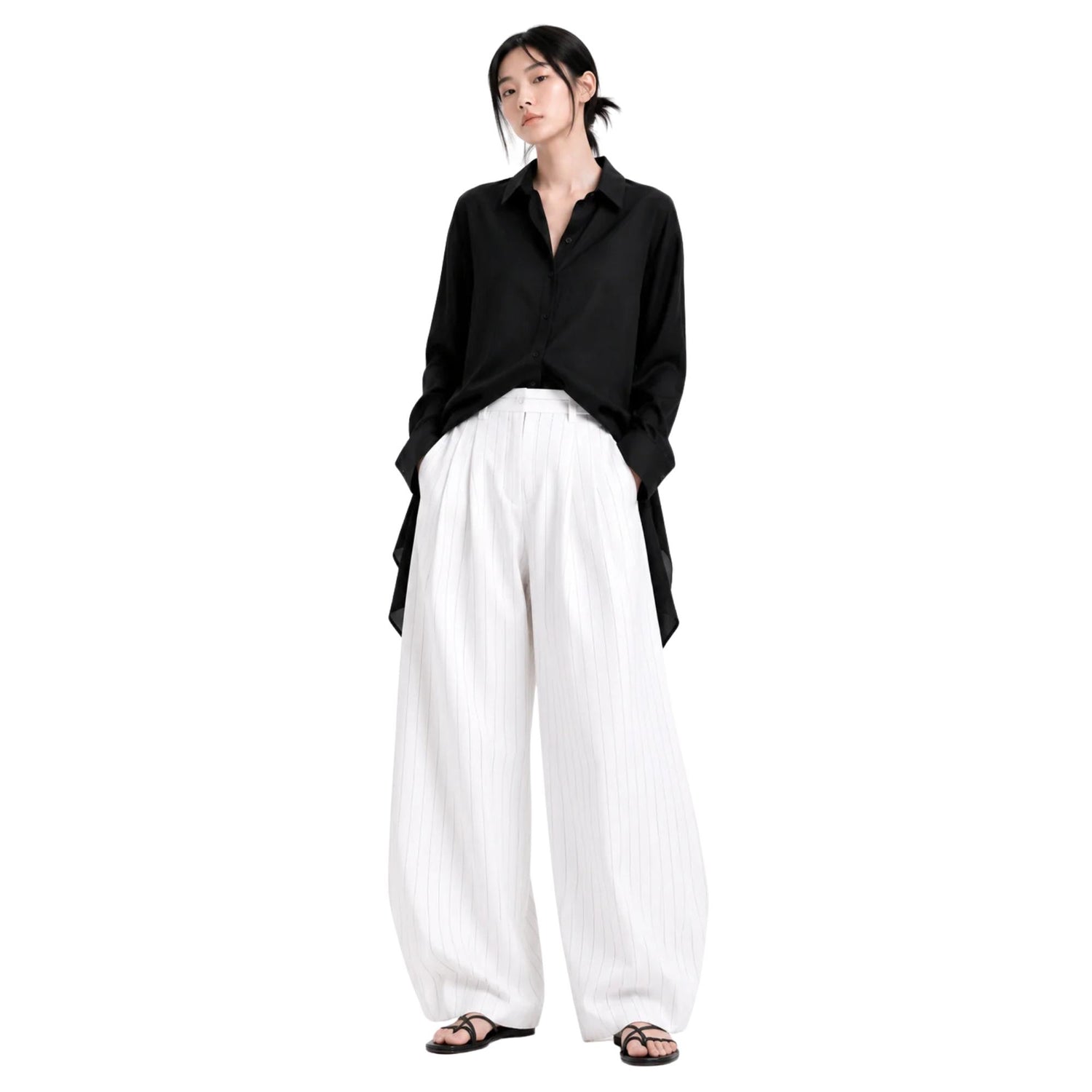 WIDE LEG TROUSERS (بنطلون) “LIE”