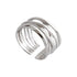 WRAPPED MULTI-LAYER LINES  OPEN RING (الخاتم)