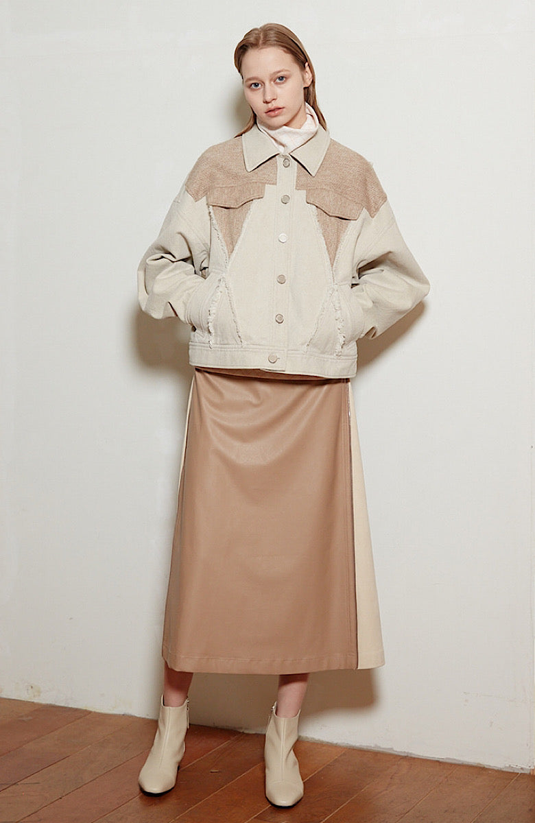 MAXI SKIRT WITH SIZE ZIPPERS