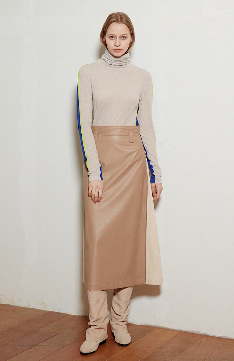 MAXI SKIRT WITH SIZE ZIPPERS