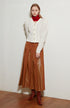 PLEATED MAXI SKIRT