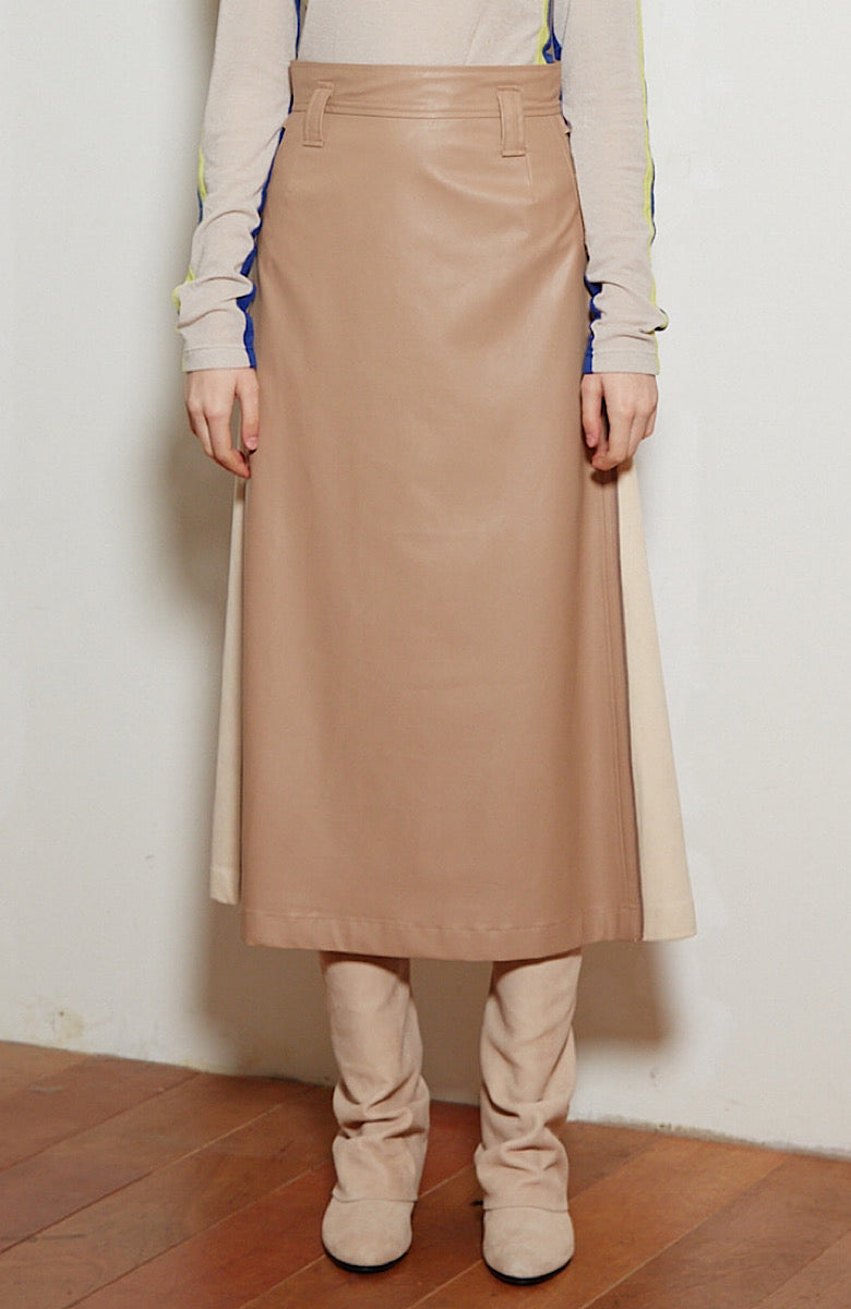 MAXI SKIRT WITH SIZE ZIPPERS