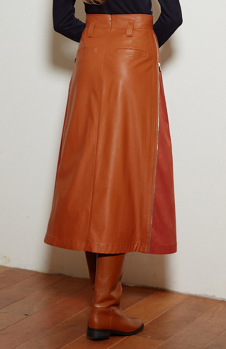 MAXI SKIRT WITH SIZE ZIPPERS