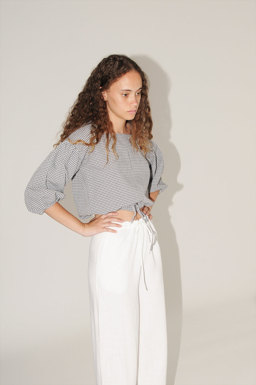 REMY GINGHAM TOP (قميص)