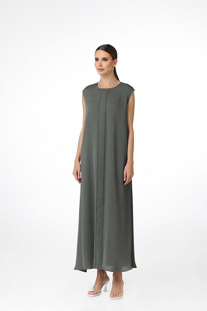 A-LINE SLEEVELESS DRESS (فستان) "AMIRA" (ZOOM COLLECTION)